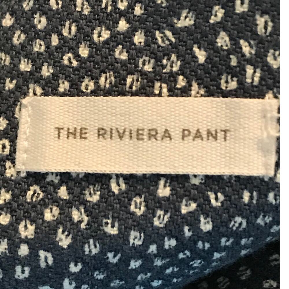 Loft Ann Taylor Pants Size 12 Womens Blue White Cropped The Riviera Julie Fit - Picture 4 of 9